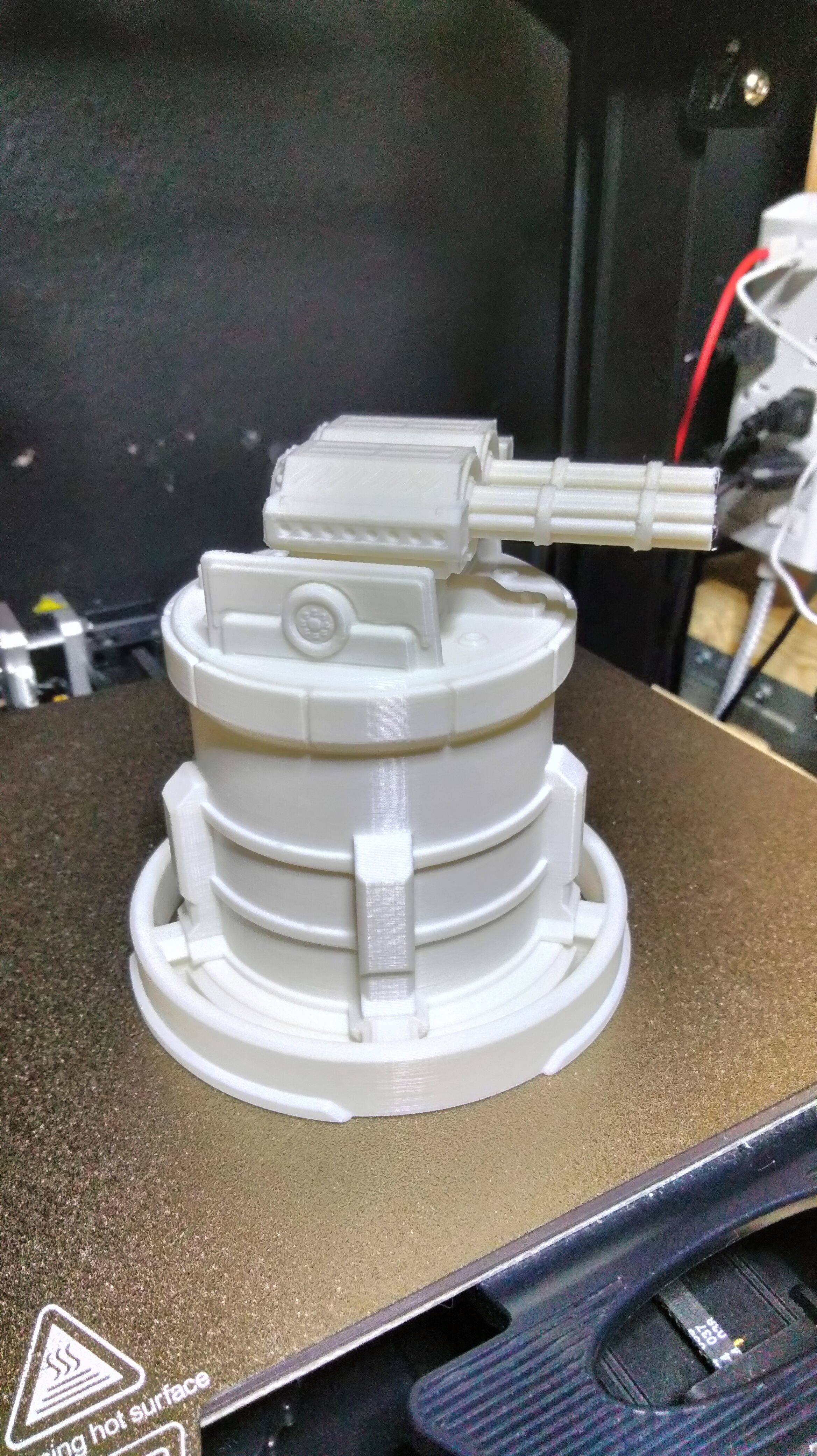 Gatling Turret Tabletop Mini 3D print model_1