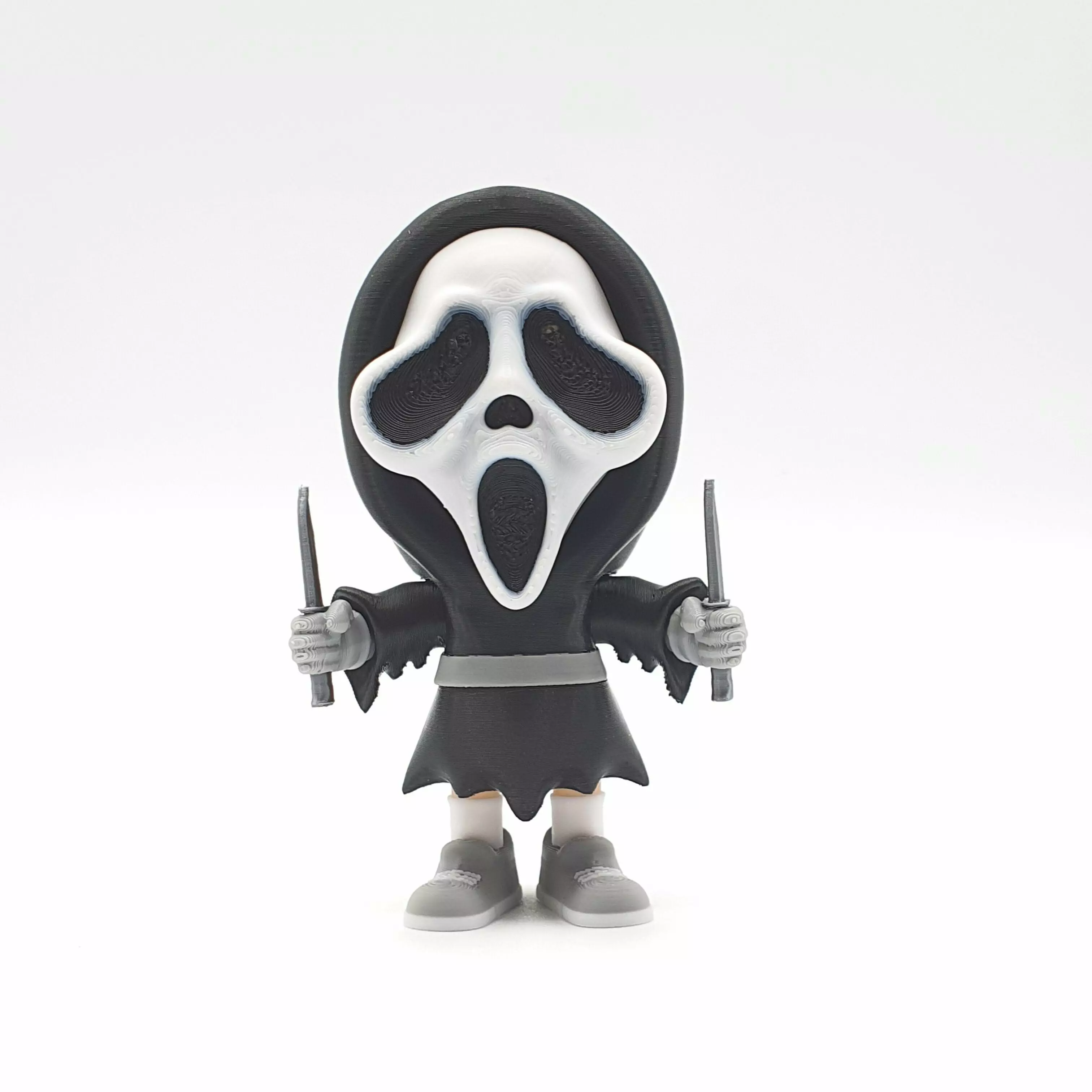 GHOST FACE SCREAM HALLOWEEN CHIBI 3D print model_0