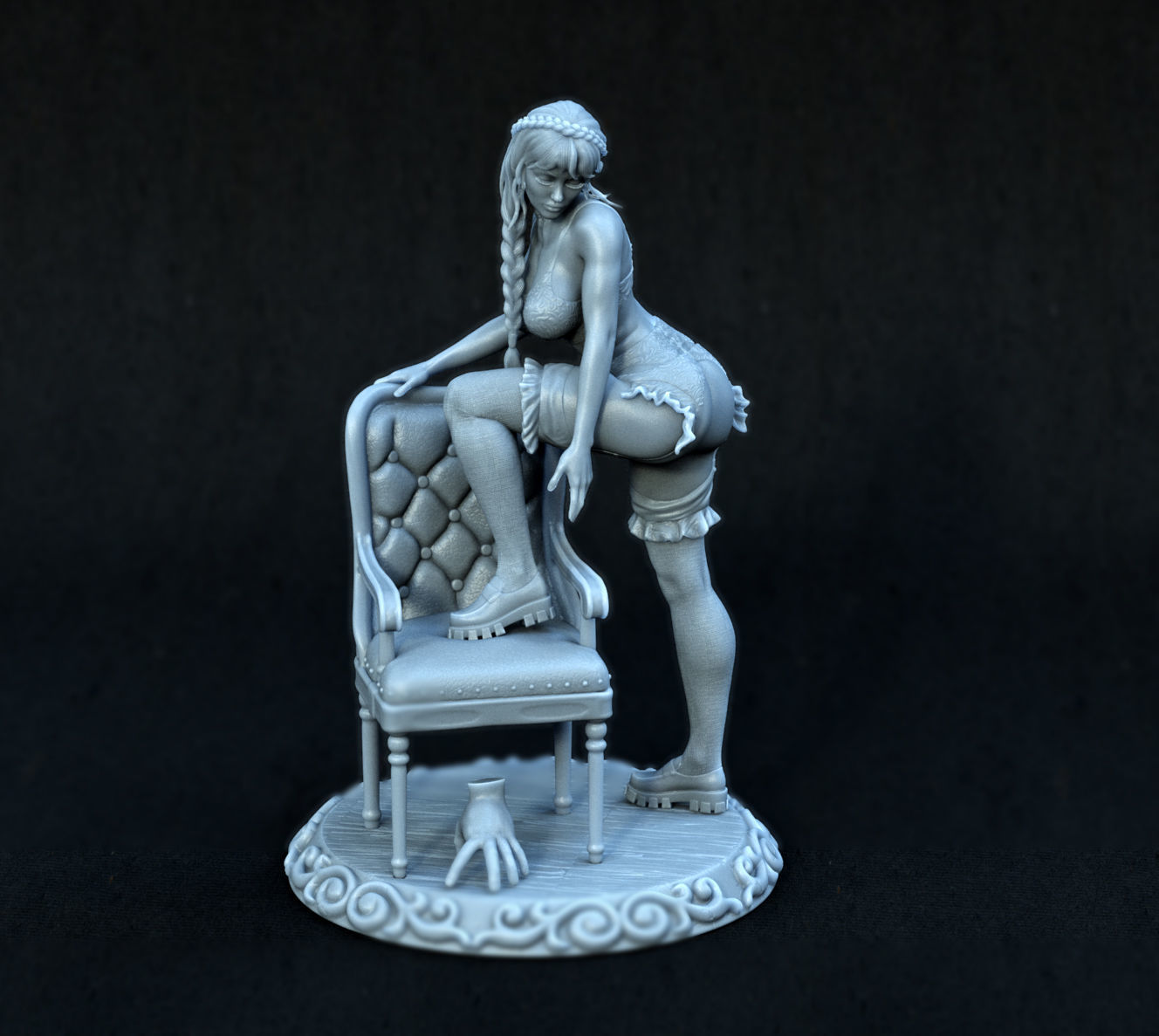 Wednesday 3D print model_7