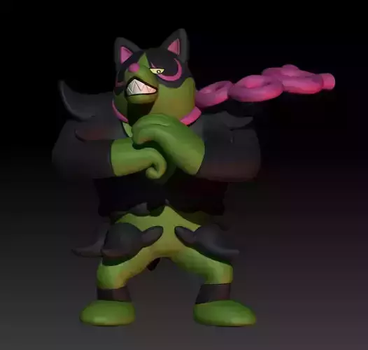 Pokemon Okidogi 3D print model