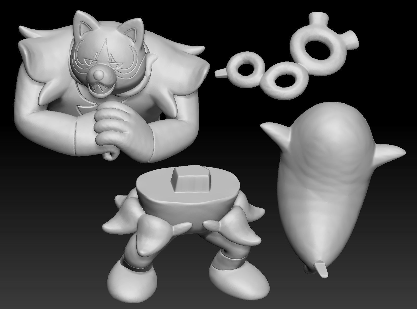 Pokemon Okidogi 3D print model_2