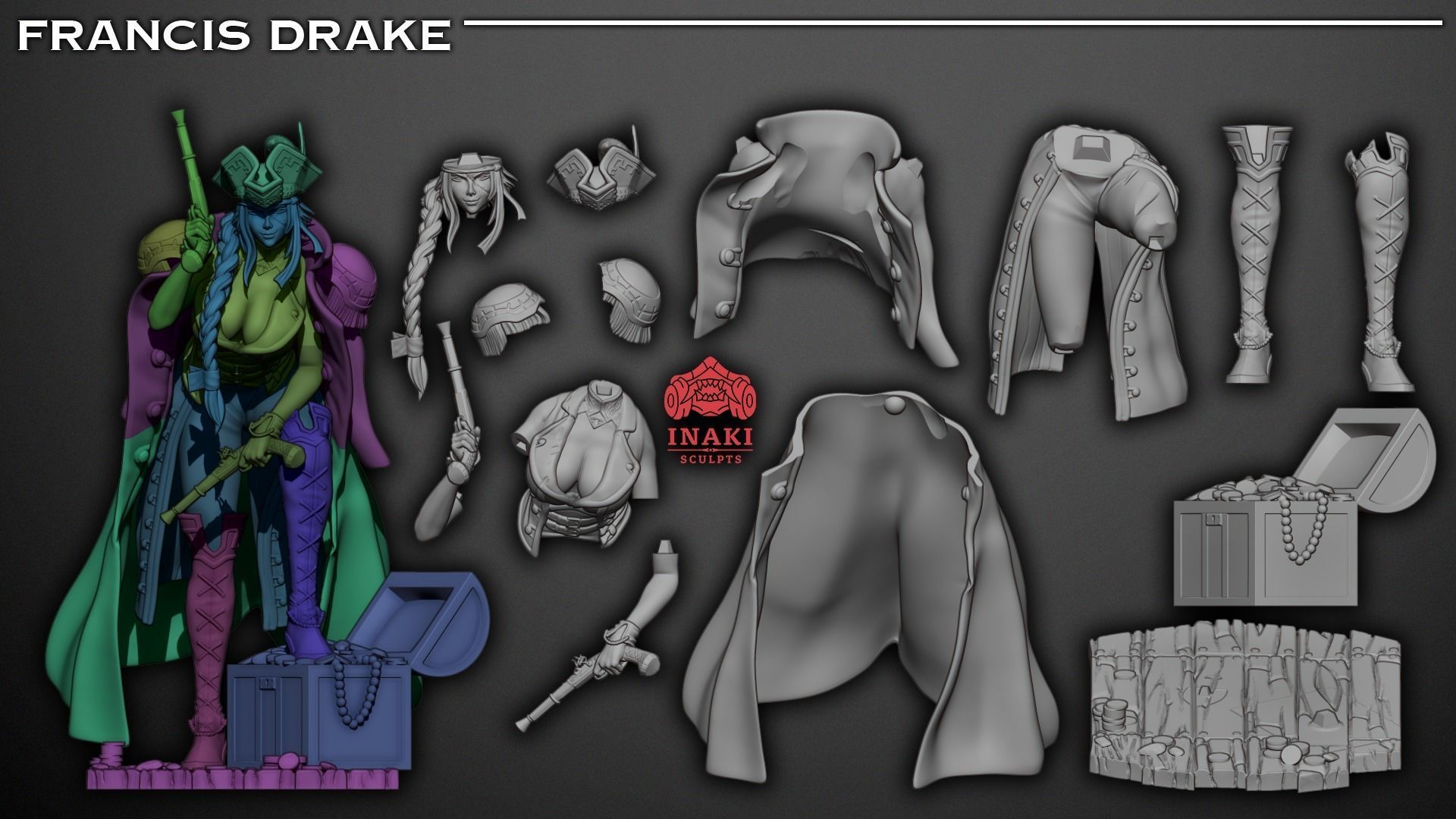 Francis Drake - Fate GO 3D print model_7