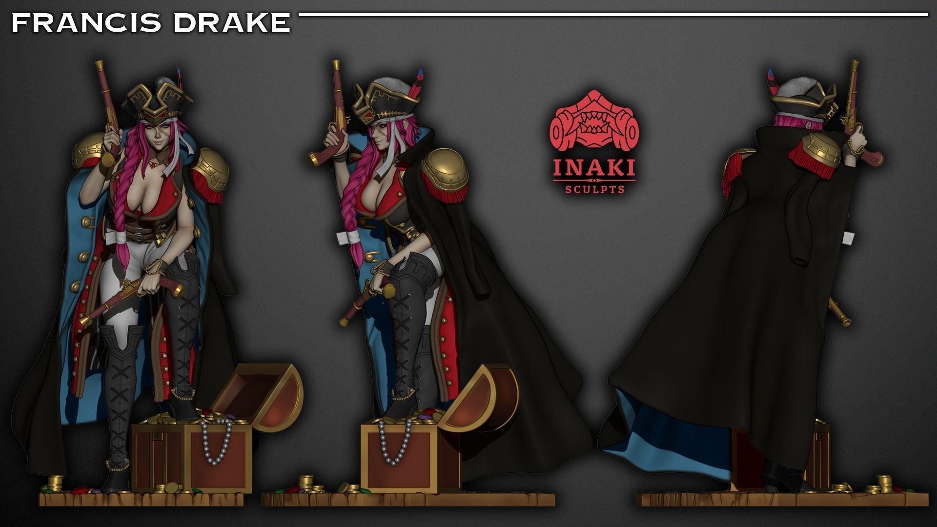 Francis Drake - Fate GO 3D print model_5