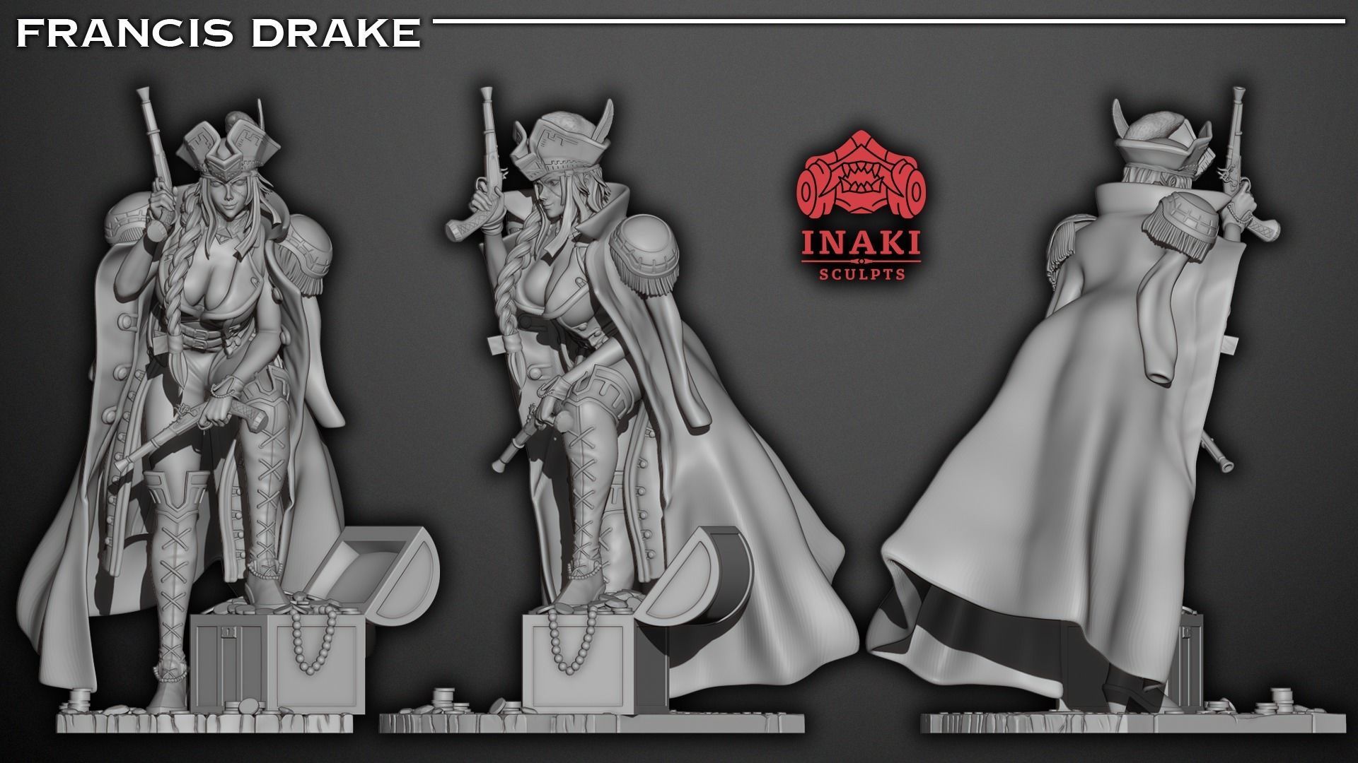 Francis Drake - Fate GO 3D print model_6
