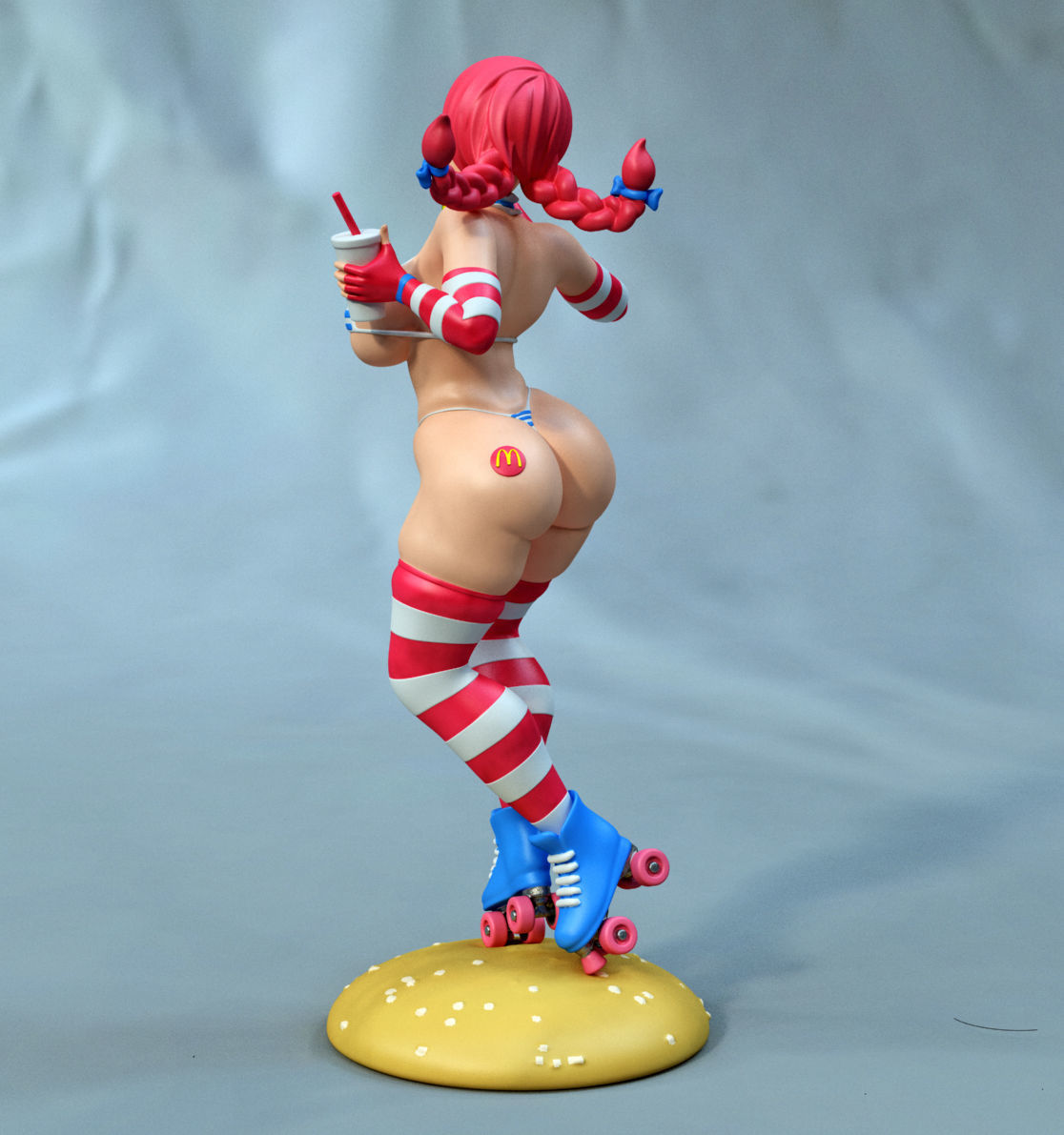 Wendys 3D print model_4