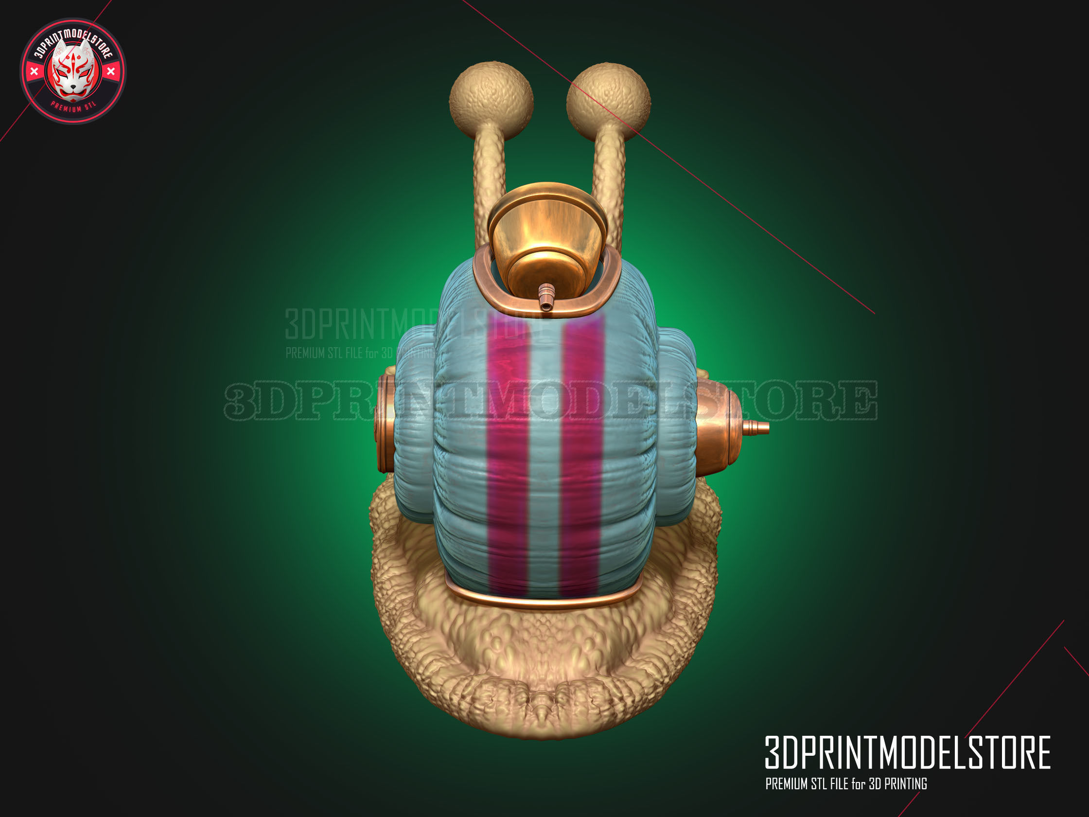 Den Den Mushi - Transponder Snail - One Piece Live Action 3D print model_6