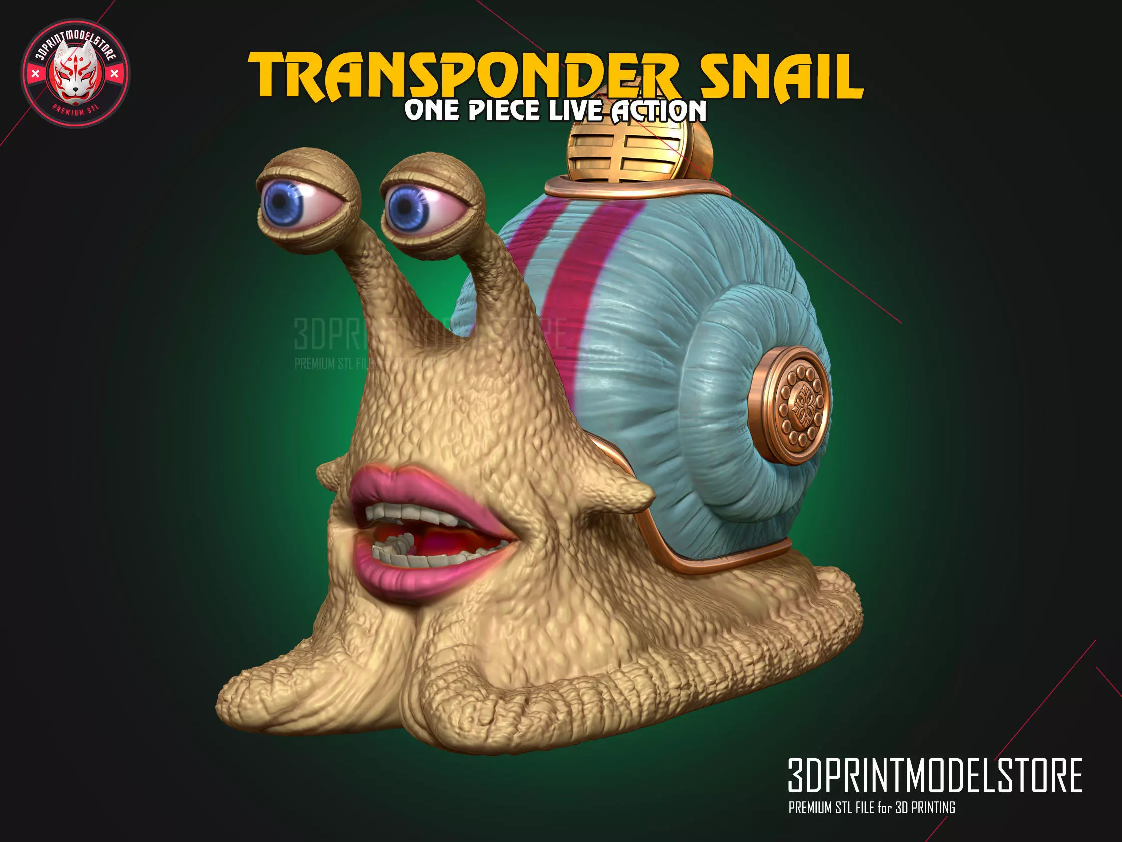 Den Den Mushi - Transponder Snail - One Piece Live Action 3D print model_0