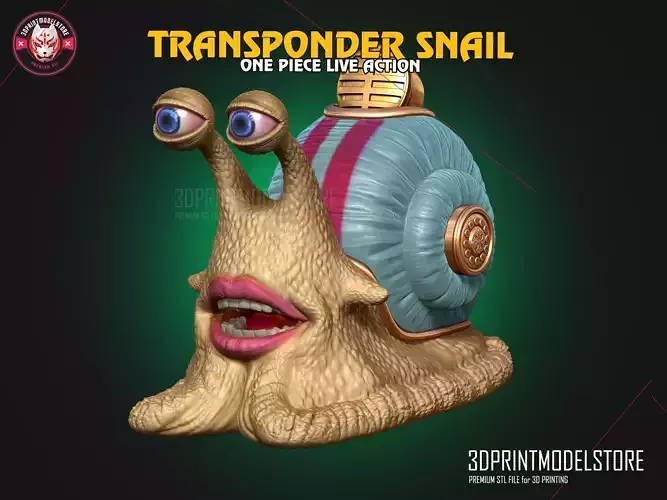 Den Den Mushi - Transponder Snail - One Piece Live Action 3D print model