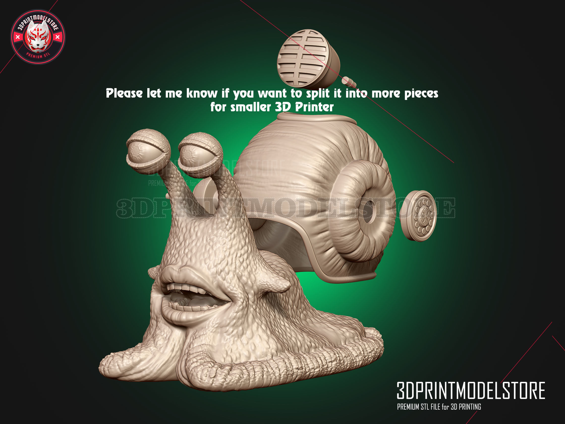 Den Den Mushi - Transponder Snail - One Piece Live Action 3D print model_9