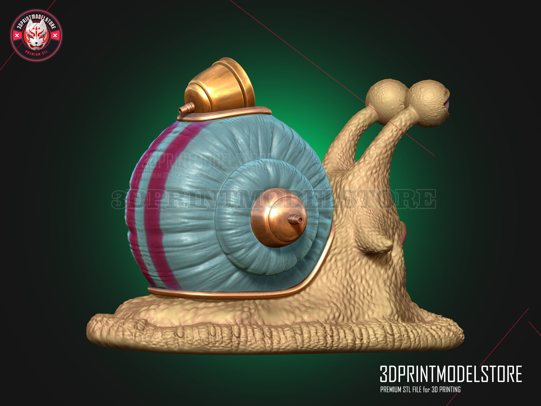Den Den Mushi - Transponder Snail - One Piece Live Action 3D print model_5