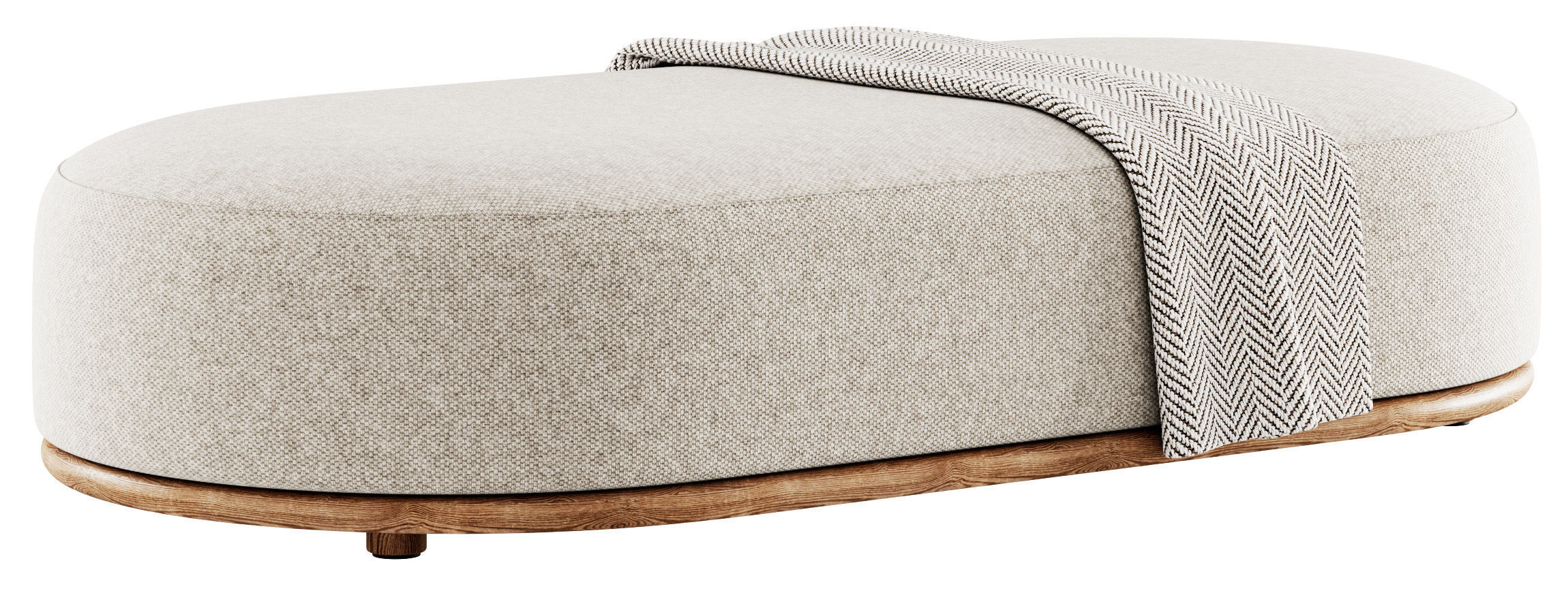 Cask XL Ottoman by Expormim 3D model_7