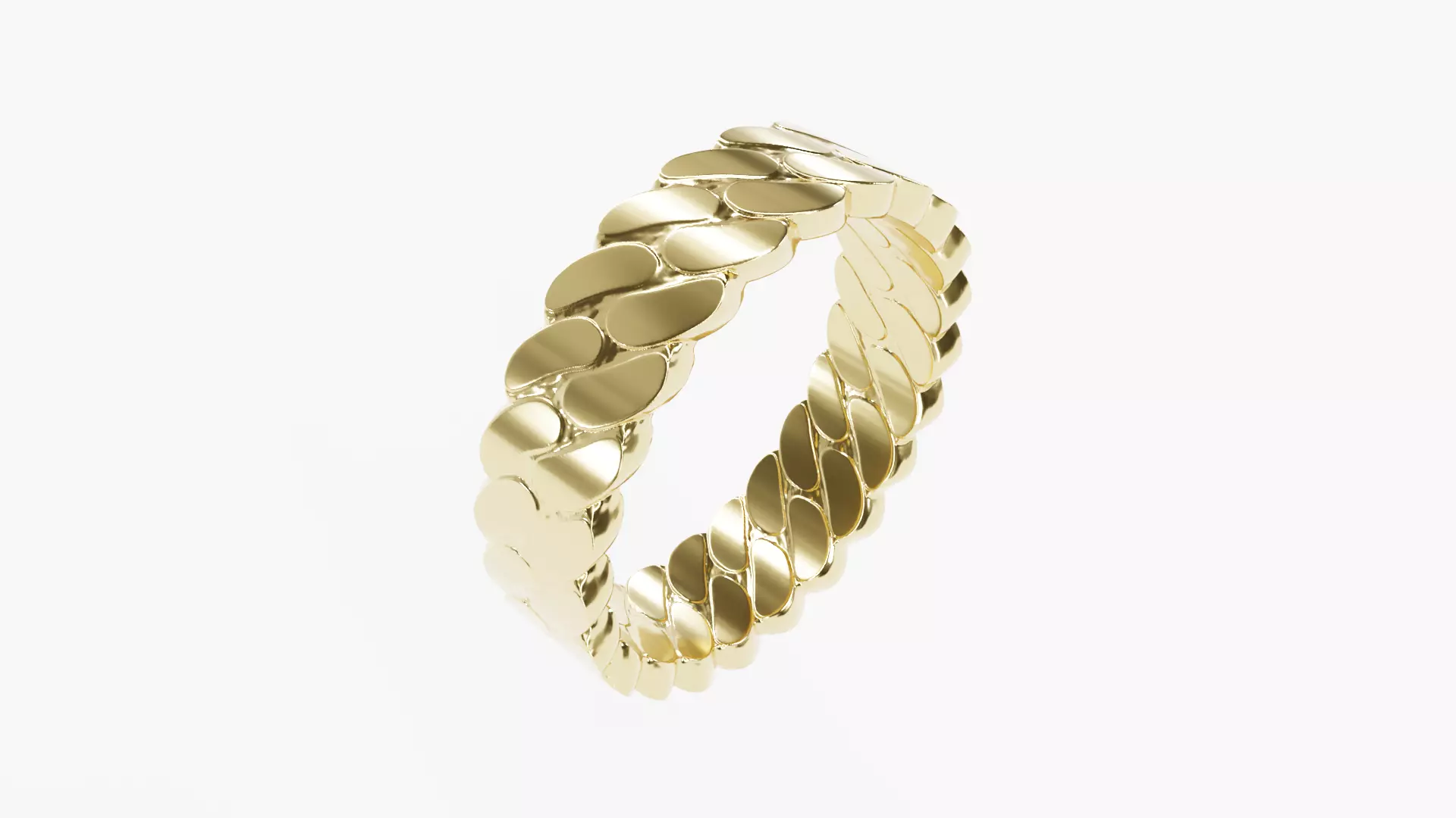 Cuban Link Ring 3D print model_0