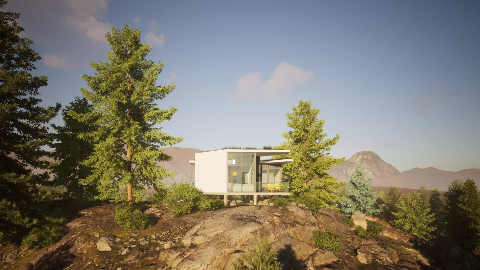056Modernhouse1f57m2 3D model