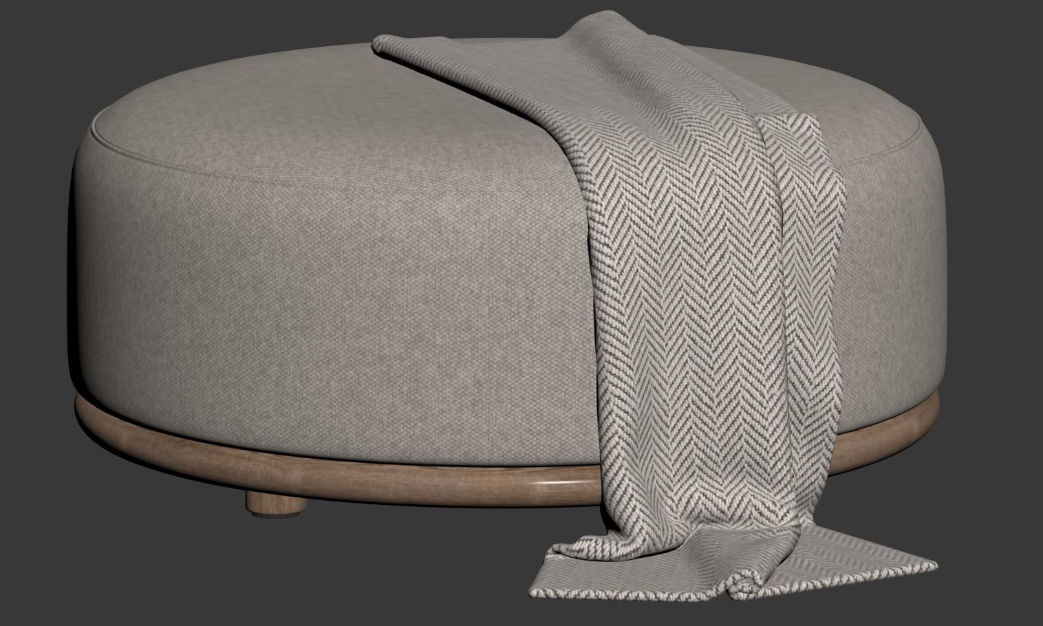 Cask Pouf by Expormim 3D model_15
