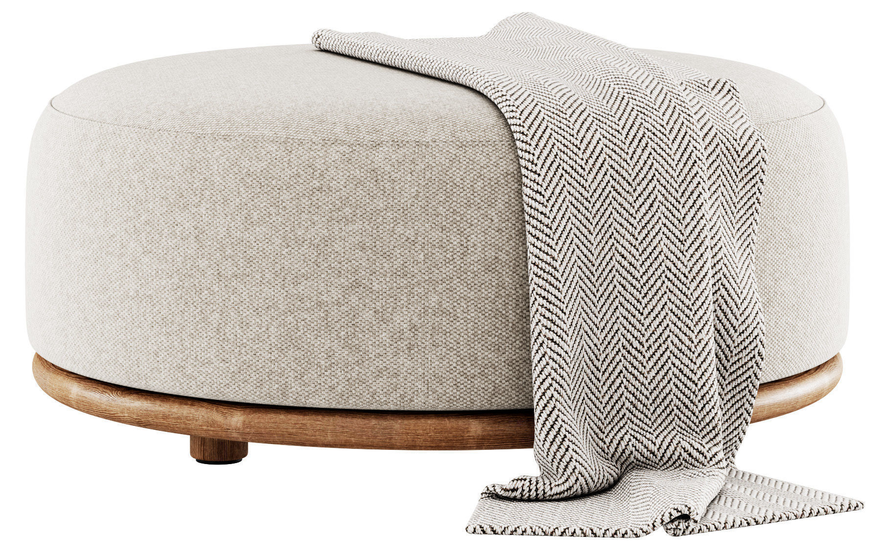 Cask Pouf by Expormim 3D model_6