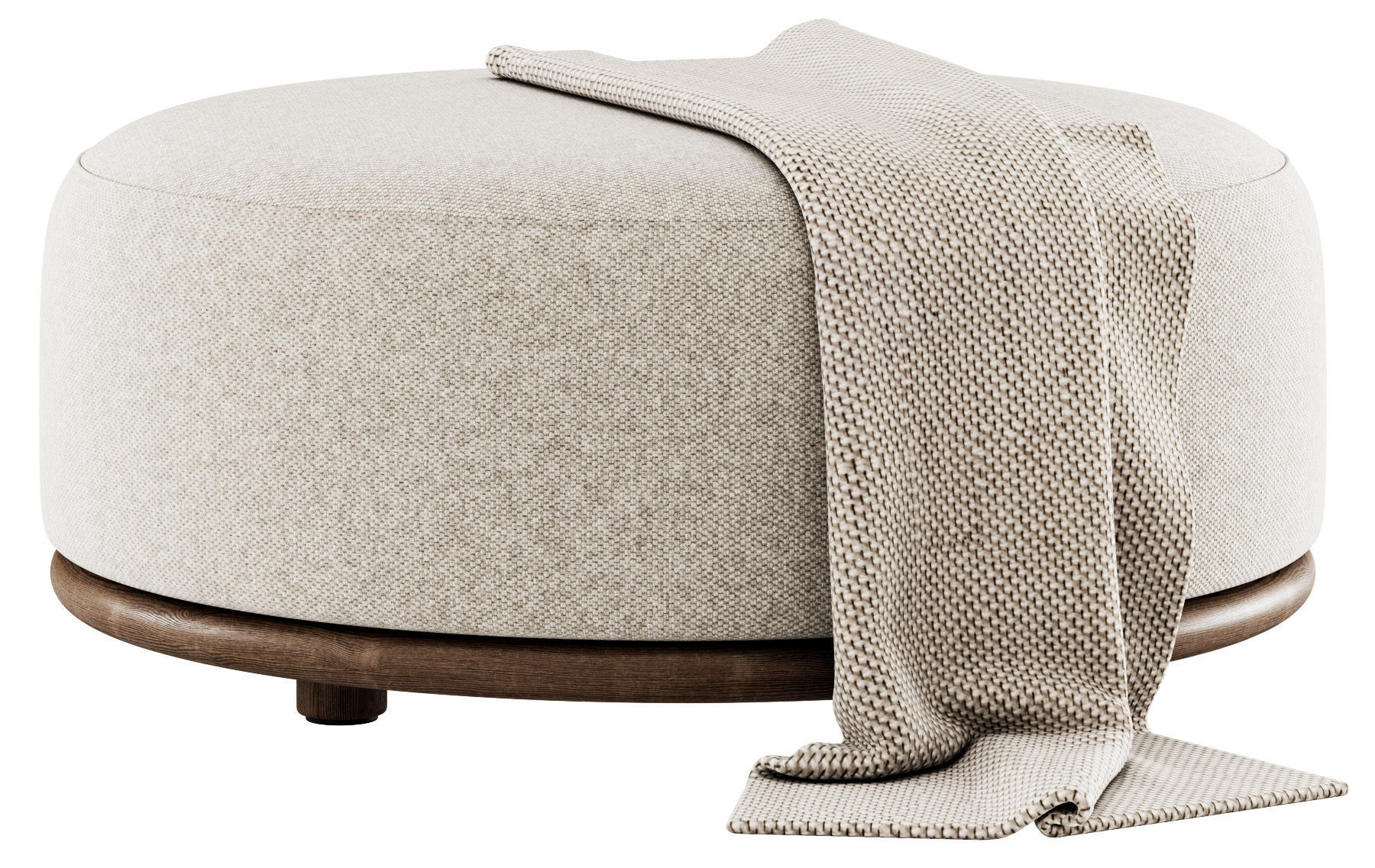 Cask Pouf by Expormim 3D model_5