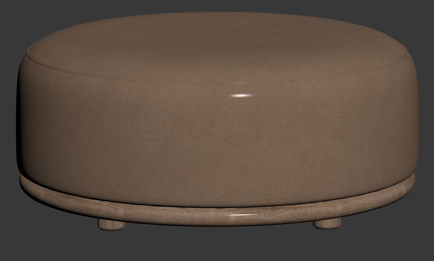 Cask Pouf by Expormim 3D model_16