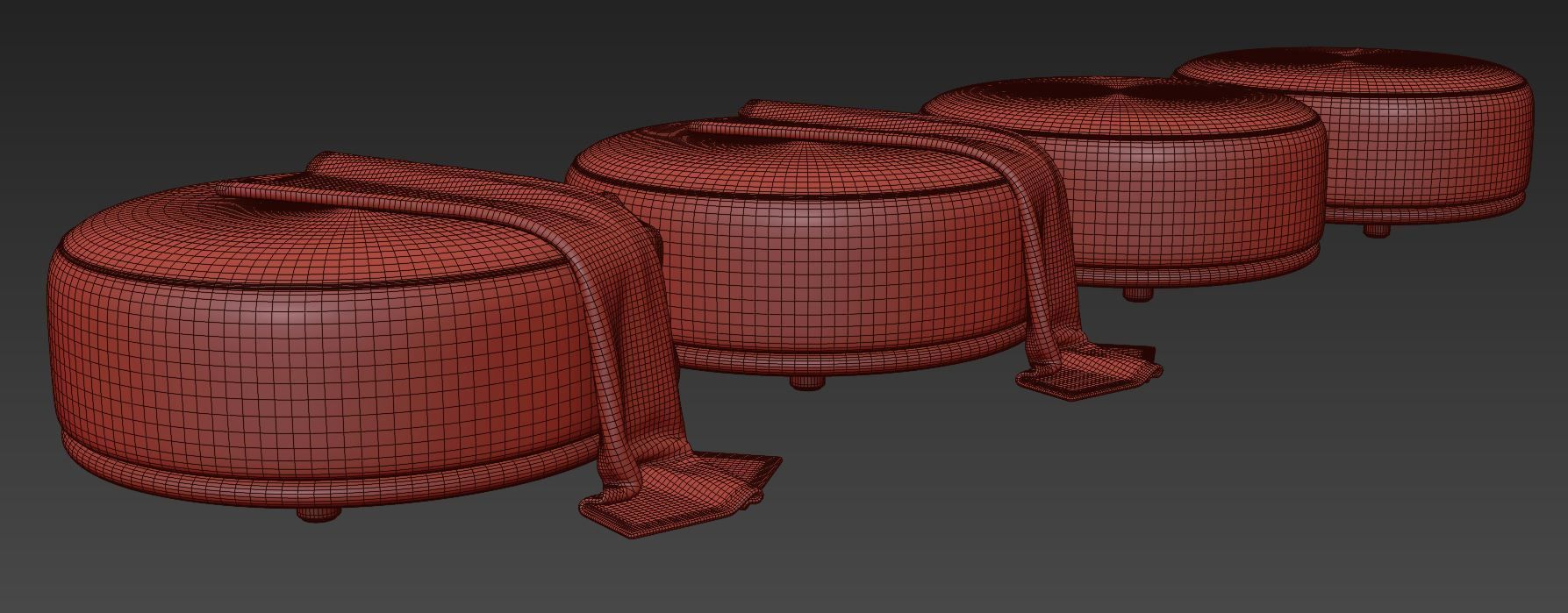 Cask Pouf by Expormim 3D model_11