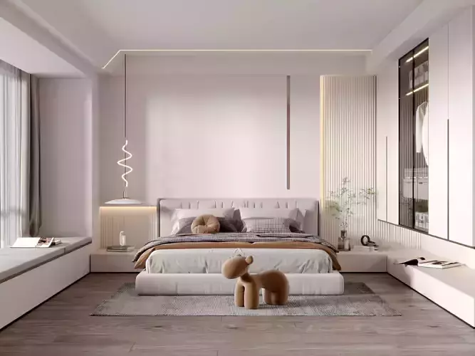 Cozy Dream Haven Bedroom Interior Scene 