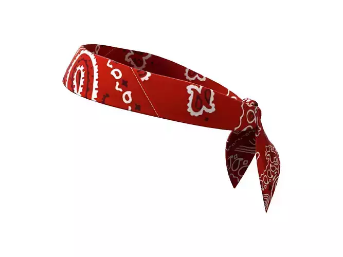 Headwrap Bandana Low-poly 3D model