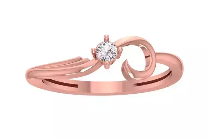 Unique Solitaire Wedding Engagement Ring for Women