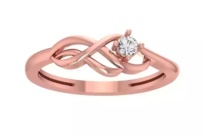 Unique Solitaire Wedding Engagement Ring for Women