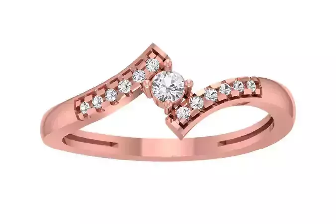 Unique Solitaire Wedding Engagement Ring for Women
