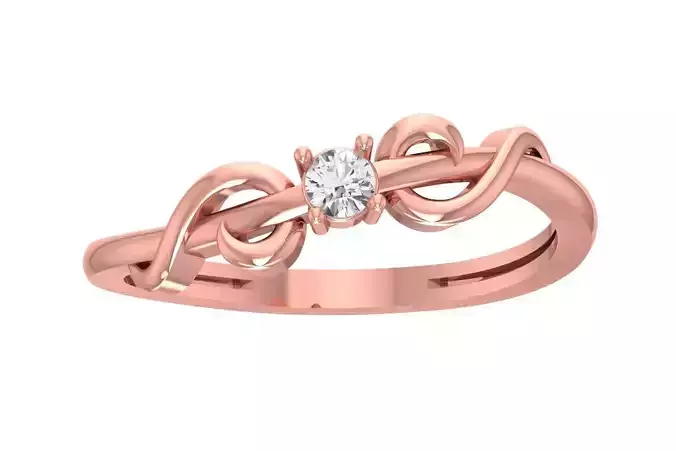 Unique Solitaire Wedding Engagement Ring for Women