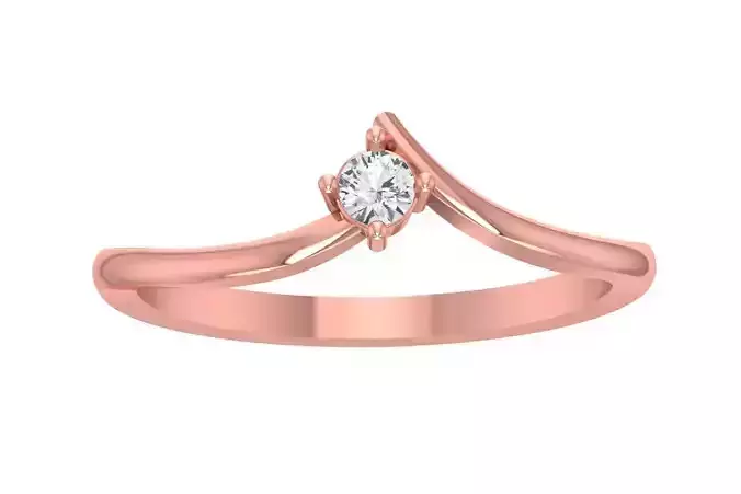 Unique Solitaire Wedding Engagement Ring for Women