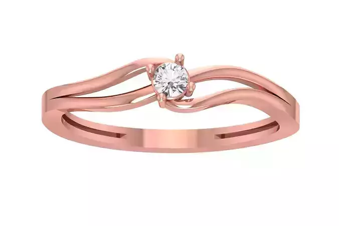 Unique Solitaire Wedding Engagement Ring for Women