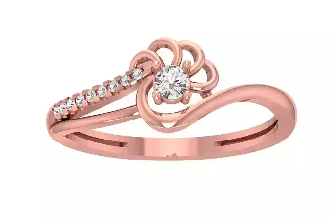 Unique Solitaire Wedding Engagement Ring for Women