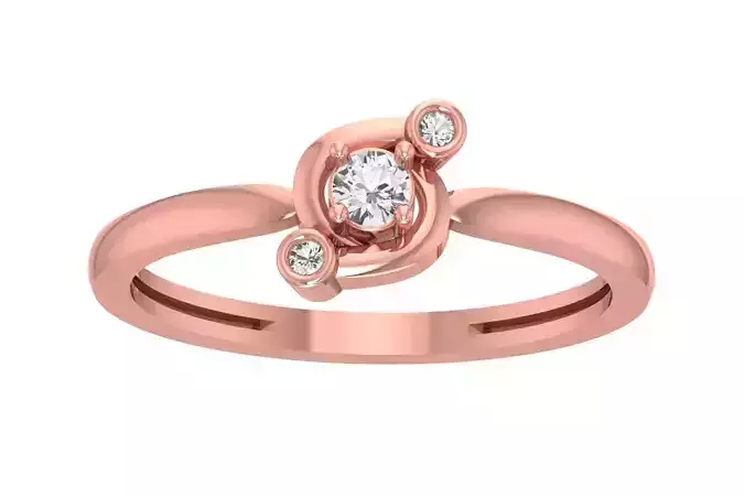 Unique Solitaire Wedding Engagement Ring for Women