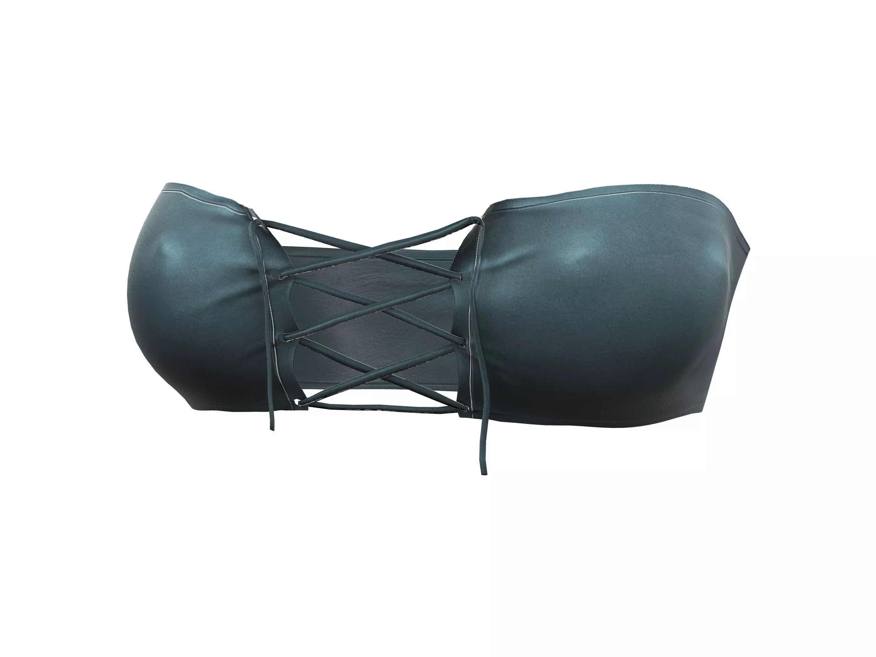 Tied Up Lace Bralette Low-poly 3D model