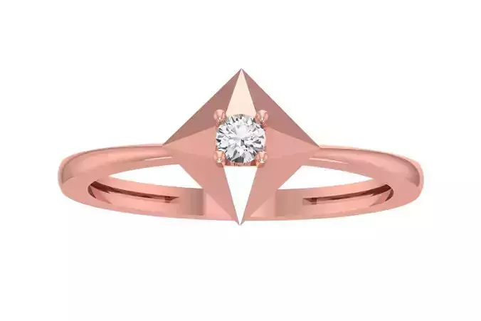 Unique Solitaire Wedding Engagement Ring for Women