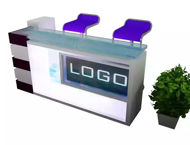 counter reception Booth Exhibition Stand a376a