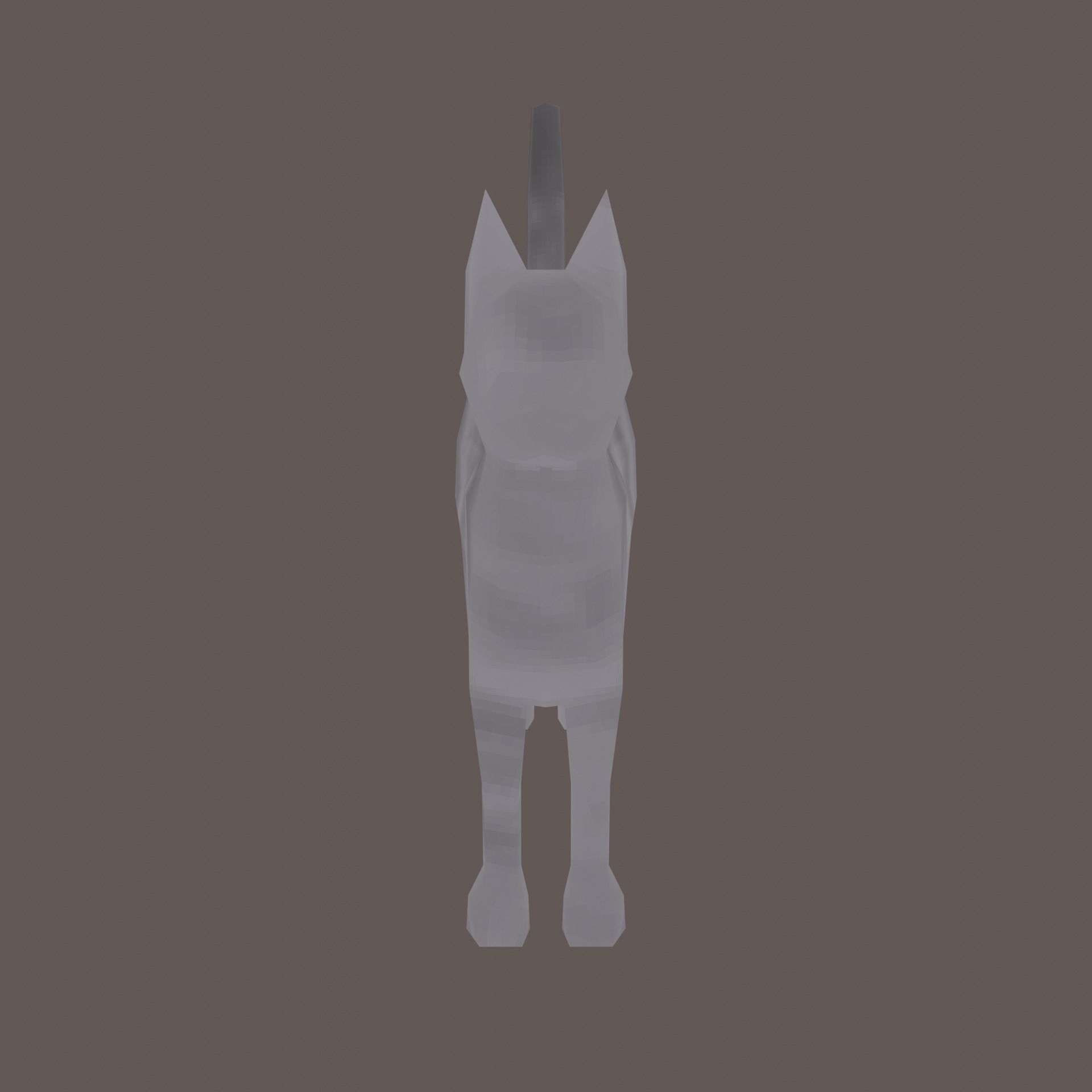 Low-Poly Cat with Multiple Textures Low-poly 3D model_19