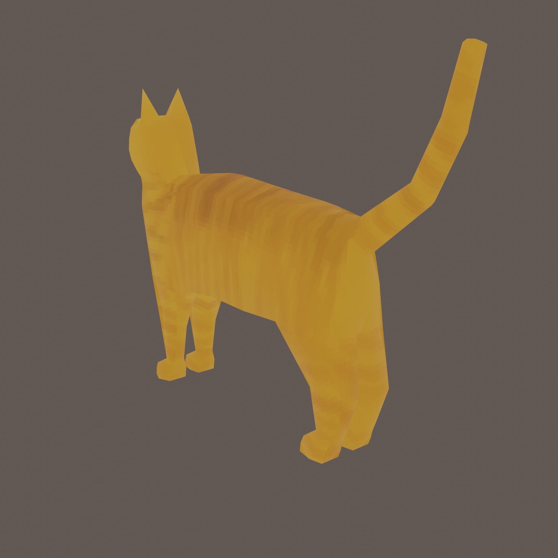 Low-Poly Cat with Multiple Textures Low-poly 3D model_11