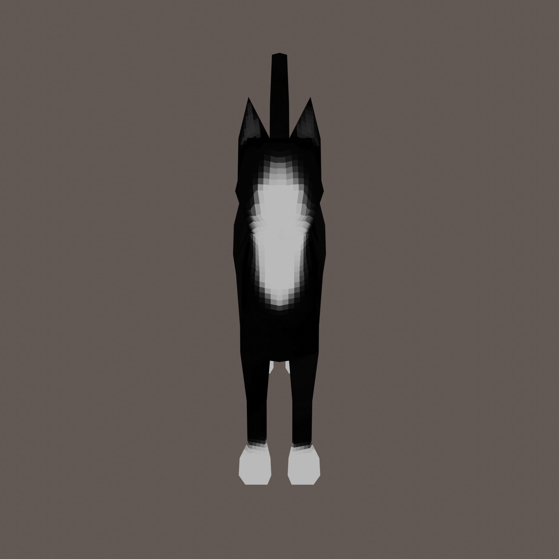 Low-Poly Cat with Multiple Textures Low-poly 3D model_12