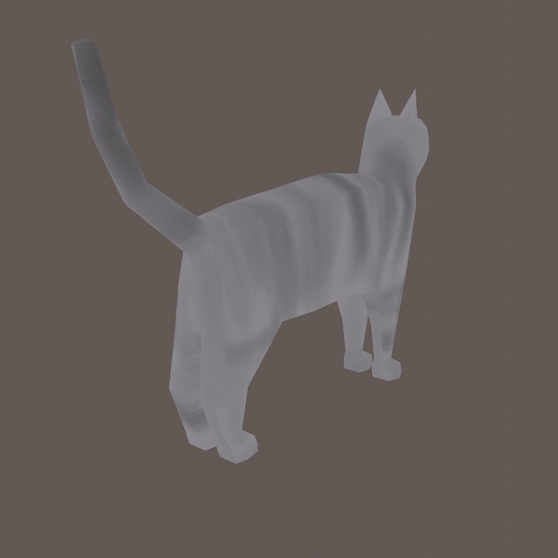 Low-Poly Cat with Multiple Textures Low-poly 3D model_22