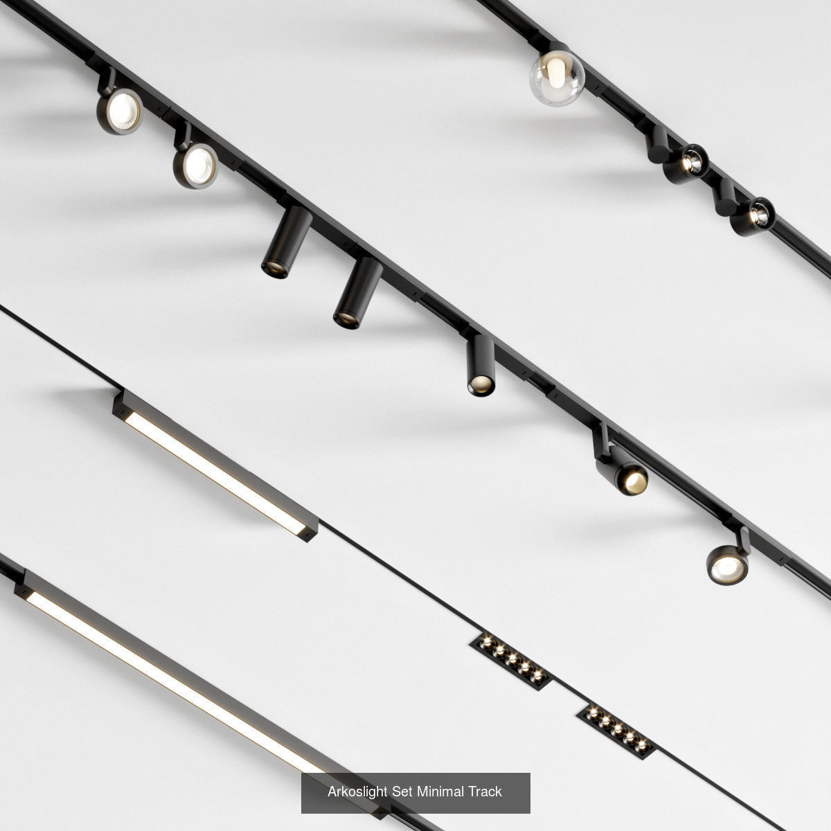 Ceiling Lamps Set 3D Model Collection_20