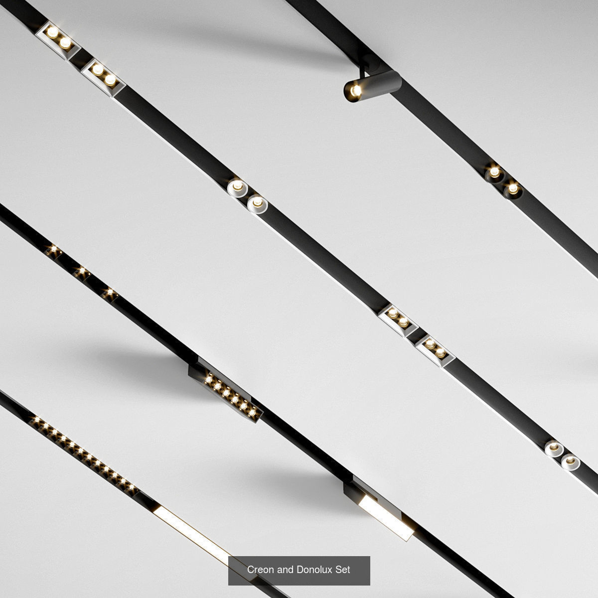 Ceiling Lamps Set 3D Model Collection_26