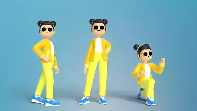 Minimal People woman Character 2002