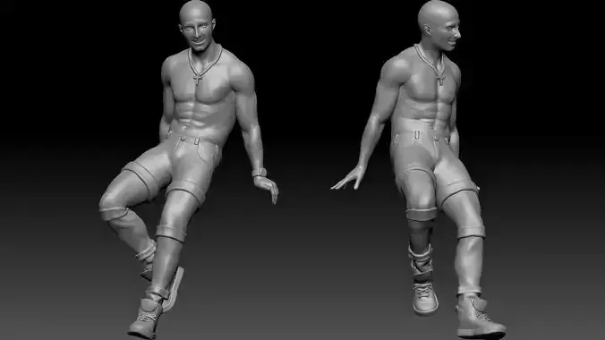balt laying 3D print model