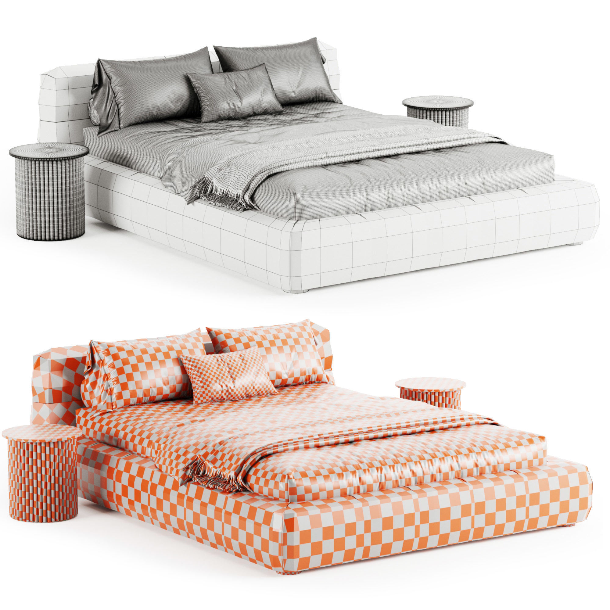 Bed BOSS DREAM 3D model_3