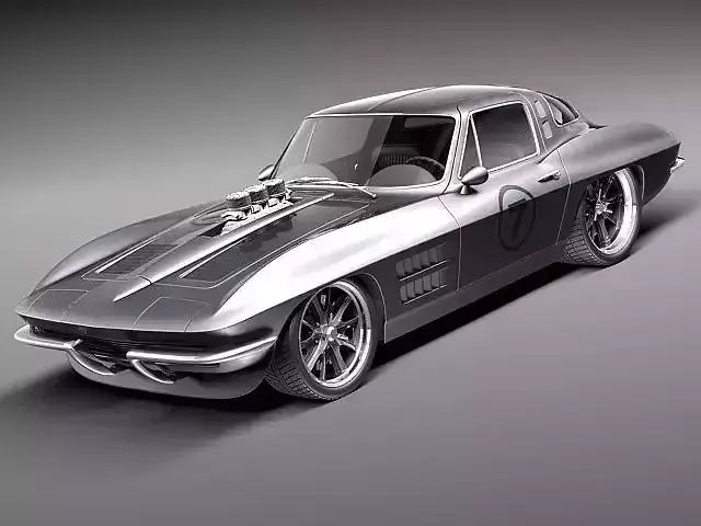 Chevrolet Corvette C2 pro touring 3D model