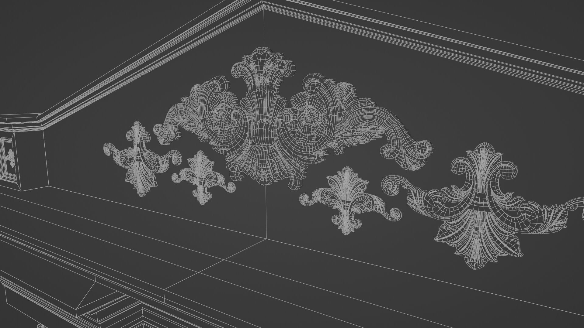 Roman Gate  Low-poly 3D model_6