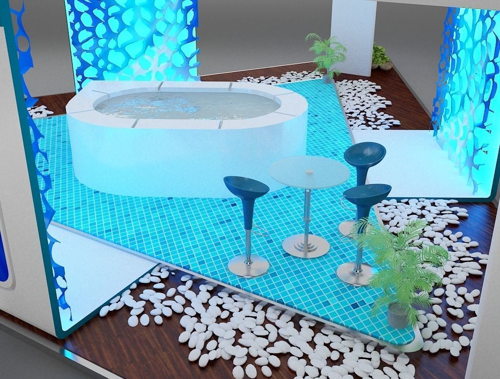 Booth Exhibition Stand a386 3D model_10