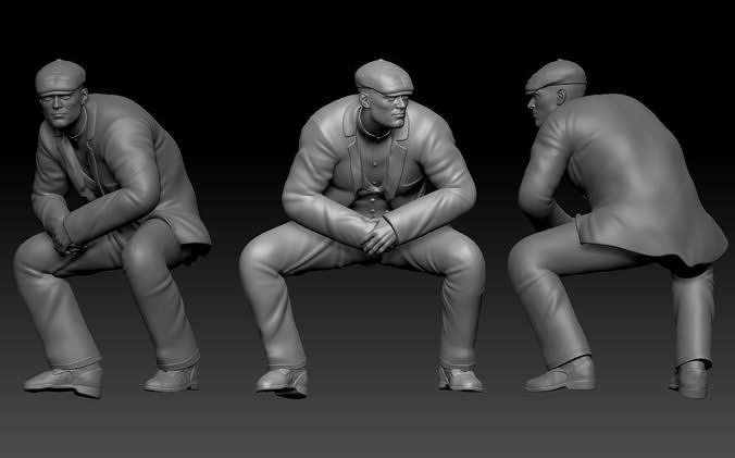 business man 4 3D print model