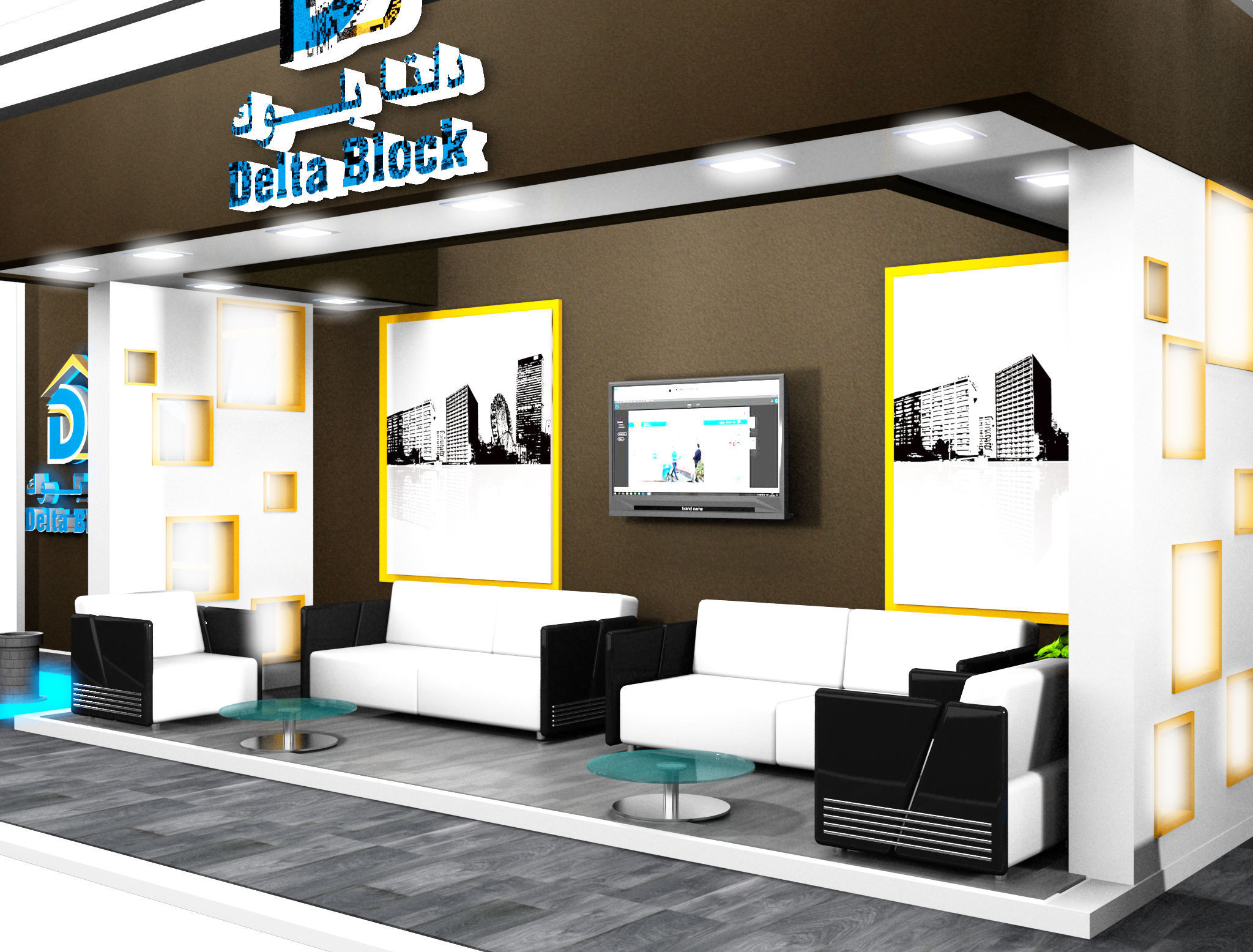 Booth Exhibition Stand a387c 3D model_12