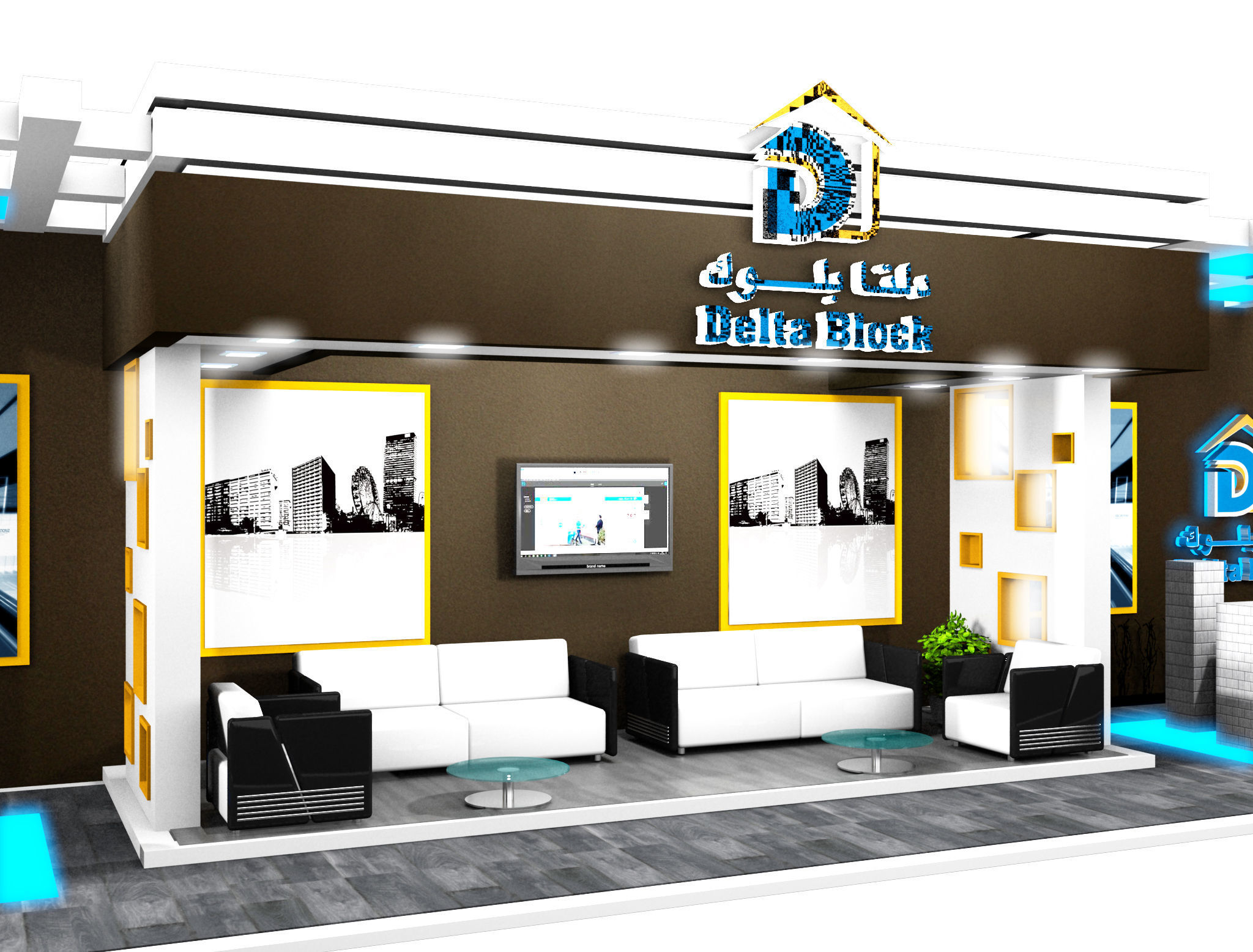 Booth Exhibition Stand a387c 3D model_8
